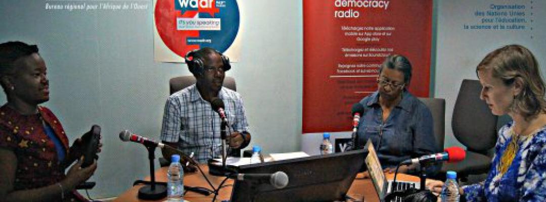 Le Haut-Commissariat des Nations Unies aux Droits de l’Homme, Bureau Régional pour l’Afrique de l’Ouest et UNESCO Dakar célèbrent la Journée Mondiale de la Liberté de la Presse avec West Africa Democracy Radio mettant en lumière les Femmes, la Paix et la 