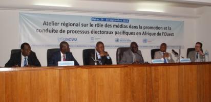Atelier régional sur le rôle des médias dans la promotion et la conduite de processus électoraux pacifiques en Afrique de l’Ouest
